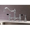 image:imageKingston Brass KS3275PKLBS Duchess Bridge Kitchen Faucet with Brass Sprayer Oil Rubbed BronzePolished Chrome