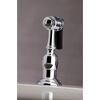 image:imageKingston Brass KS3275PKLBS Duchess Bridge Kitchen Faucet with Brass Sprayer Oil Rubbed BronzePolished Chrome