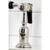 image:imageKingston Brass KS3275PKLBS Duchess Bridge Kitchen Faucet with Brass Sprayer Oil Rubbed BronzePolished Nickel