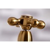image:imageKingston Brass KS3277AXBS Restoration 8Inch Bridge Kitchen Faucet with Sprayer Brushed BrassBrushed Brass