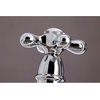 image:imageKingston Brass KS3277AXBS Restoration 8Inch Bridge Kitchen Faucet with Sprayer Brushed BrassPolished Chrome