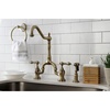image:imageKingston Brass KS7750ALBS English Country Bridge Kitchen Faucet Matte Black 8 x 825 x 145Antique Brass