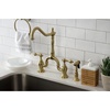image:imageKingston Brass KS7750ALBS English Country Bridge Kitchen Faucet Matte Black 8 x 825 x 145Brushed Brass