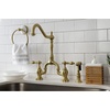 image:imageKingston Brass KS7750ALBS English Country Bridge Kitchen Faucet Matte Black 8 x 825 x 145Brushed Brass