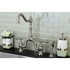 image:imageKingston Brass KS7750ALBS English Country Bridge Kitchen Faucet Matte Black 8 x 825 x 145Brushed Nickel