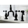 image:imageKingston Brass KS7750ALBS English Country Bridge Kitchen Faucet Matte Black 8 x 825 x 145Matte Black