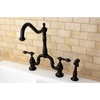 image:imageKingston Brass KS7750ALBS English Country Bridge Kitchen Faucet Matte Black 8 x 825 x 145Oil Rubbed Bronze
