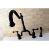 image:imageKingston Brass KS7750ALBS English Country Bridge Kitchen Faucet Matte Black 8 x 825 x 145Oil Rubbed Bronze