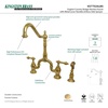 image:imageKingston Brass KS7750ALBS English Country Bridge Kitchen Faucet Matte Black 8 x 825 x 145Polished Brass