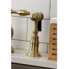 image:imageKingston Brass KS7758TALBS Tudor Bridge Kitchen Faucet with Brass Sprayer Brushed NickelOil Rubbed Bronze