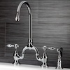 image:imageKingston Brass KS7791TALBS Tudor Bridge Kitchen Faucet Polished Chrome 1388 x 775 x 1681Polished Chrome