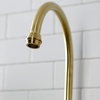 image:imageKingston Brass KS7792TXBS French Country Bridge Kitchen Faucet with Brass Sprayer Polished BrassBrushed Brass