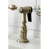 image:imageKingston Brass KS7793ALBS English Country Bridge Kitchen Faucet Antique Brass 135 x 775 x 1681Antique Brass