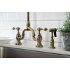 image:imageKingston Brass KS7793ALBS English Country Bridge Kitchen Faucet Antique Brass 135 x 775 x 1681Antique Brass