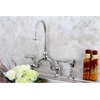 image:imageKingston Brass KS7798ALBS English Country Kitchen Faucet with Brass Sprayer Brushed Nickel 135 x 775 x 1681Polished Chrome