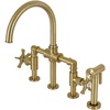 image:imageKingston Brass KS2333NX Hamilton Bridge Kitchen Faucet Antique Brass 1388 x 806 x 1419Brushed Brass
