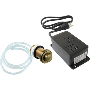 image:imageKingston Brass KADK21AB Trimscape Dual Outlet Garbage Disposal Air Switch Kit Antique Brass