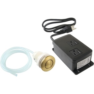 image:imageKingston Brass KADK317 Trimscape Dual Outlet Garbage Disposal Air Switch Kit Brushed Brass