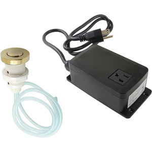 image:imageKingston Brass KAMSK312 Gourmetier Single Outlet Garbage Disposal Air Switch Kit Polished BrassPolished Brass