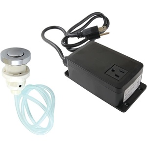 image:imageKingston Brass KAMSK312 Gourmetier Single Outlet Garbage Disposal Air Switch Kit Polished BrassPolished Chrome