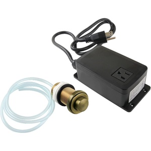 image:imageKingston Brass KASK21AB Trimscape Single Outlet Garbage Disposal Air Switch Kit Antique Brass