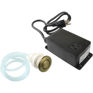 image:imageKingston Brass KASK317 Trimscape Single Outlet Garbage Disposal Air Switch Kit Brushed BrassAntique Brass