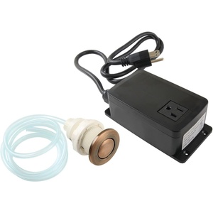 image:imageKingston Brass KASK317 Trimscape Single Outlet Garbage Disposal Air Switch Kit Brushed BrassAntique Copper
