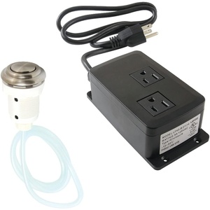 image:imageKingston Brass KATDK316 Trimscape Dual Outlet Garbage Disposal Air Switch Kit in Polished NickelBrushed Nickel