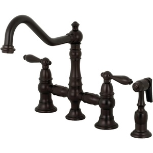 image:imageKingston Brass KS3275ALBS Kitchen Faucet with Side Sprayer Oil Rubbed BronzeOil Rubbed Bronze