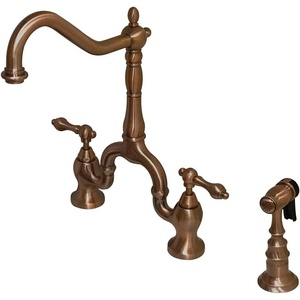image:imageKingston Brass KS7750ALBS English Country Bridge Kitchen Faucet Matte Black 8 x 825 x 145Antique Copper