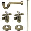 image:imageKingston Brass KPK206 Gourmet Scape Plumbing Supply Kit with 112 PTrap  12 IPS Inlet x 38 Comp Oulet Polished NickelAntique Brass