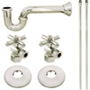 image:imageKingston Brass KPK206 Gourmet Scape Plumbing Supply Kit with 112 PTrap  12 IPS Inlet x 38 Comp Oulet Polished NickelPolished Nickel