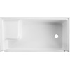 image:imageAqua Eden VTSB603221R Grenada 60 x 32 AntiSkid Single Threshold Shower Base with Seat Right Drain Hole White