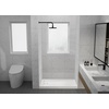 image:imageAqua Eden VTSB60325L Dominica 60 x 32 Single Threshold Shower Base with Left Drain Hole White