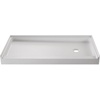 image:imageAqua Eden VTSB60326R Bonaire 60 x 32 AntiSkid Single Threshold Shower Base with Right Drain Hole White