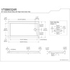 image:imageKingston Brass VTSB60324R 60 x 32 Acrylic Double Threshold Shower Base with Right Drain Glossy White