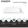 image:imageKingston Brass VTSB60325RT 60 x 32 AntiSkid Acrylic Shower Base with Right Drain Glossy White