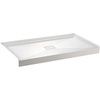 image:imageAqua Eden VTSB60325C Dominica 60 x 32 Single Threshold Shower Base with Center Drain Hole White