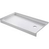 image:imageAqua Eden VTSB60326R Bonaire 60 x 32 AntiSkid Single Threshold Shower Base with Right Drain Hole White