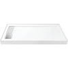 image:imageKingston Brass VTSB60325LT 60 x 32 AntiSkid Acrylic Shower Base with Left Drain Glossy White