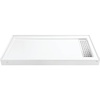 image:imageKingston Brass VTSB60325RT 60 x 32 AntiSkid Acrylic Shower Base with Right Drain Glossy White