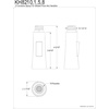 image:imageKingston Brass KH8218 2Function PullDown Kitchen Faucet Sprayer Head Brushed NickelPolished Chrome