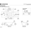 image:imageKingston Brass VTPN483419T 48Inch Acrylic DropIn Tub Glossy WhiteGlossy White