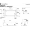 image:imageKingston Brass VTPN603220R 60Inch Acrylic DropIn Tub with Right Hand Drain WhiteWhite