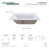 image:imageKingston Brass XVTPN603020R Drop In Acrylic Tub with Reversible Drain 60 x 30 x 2014 WhiteWhite