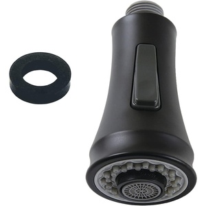 image:imageKingston Brass KDH8813 Gourmet Scape 2Function PullDown Kitchen Faucet Sprayer Head Antique BrassMatte Black