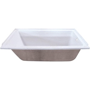 image:imageKingston Brass VTPN603220R 60Inch Acrylic DropIn Tub with Right Hand Drain WhiteWhite
