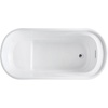 image:imageAqua Eden VTOV512925S 51Inch Acrylic Freestanding Tub with Seat and Drain Glossy White