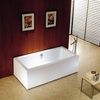 image:imageKINGSTON BRASS VTDE673321 67Inch Contemporary Freestanding Acrylic Bathtub WhiteVTDE673321