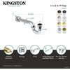 image:imageKingston Brass CC4127 112 PTrap with Box Flange 13116 Length 18 Gauge Brushed BrassBrushed Brass